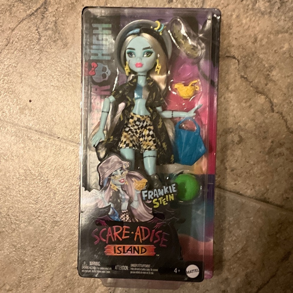 Mattel Frankie Stein Doll with Blue Skin and Black Outfit